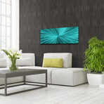 Starburst // Teal (48"W x 19"H)