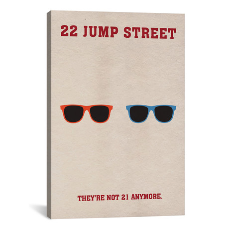 22 Jump Street // Minimalist Poster (26"W x 18"H x 0.75"D)