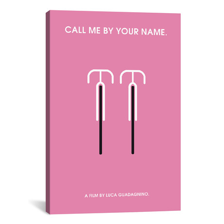 Call Me By Your Name // Minimalist Poster (26"W x 18"H x 0.75"D)