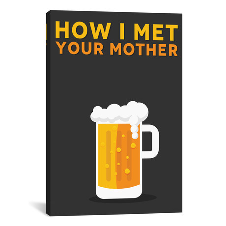 How I Met Your Mother // Minimalist Poster (26"W x 18"H x 0.75"D)