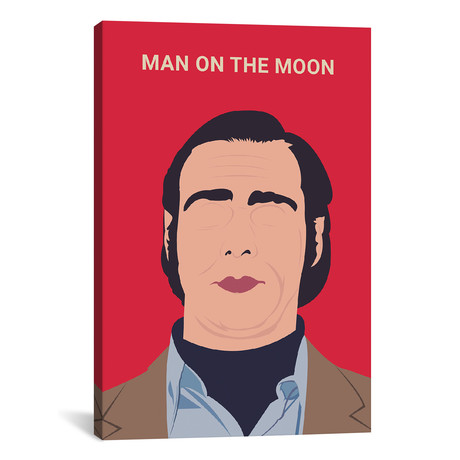 Man On The Moon // Minimalist Poster (26"W x 18"H x 0.75"D)