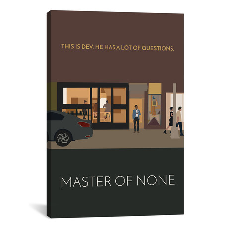 Master Of None // Minimalist Poster (26"W x 18"H x 0.75"D)