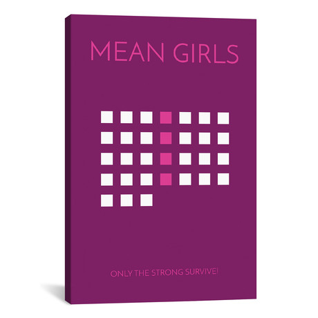 Mean Girls // Minimalist Poster (26"W x 18"H x 0.75"D)