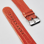 Genuine Alligator Apple Watch Strap // Coral Gold // 42mm (Gold Tone Hardware)