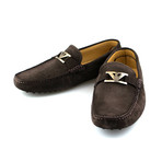 Armani // Suede Driving Shoe // Brown (6.5)
