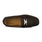Armani // Suede Driving Shoe // Brown (US: 7.5)