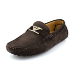 Armani // Suede Driving Shoe // Brown (US: 5.5)