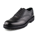 Armani // Laced Leather Shoe // Black (US: 5)