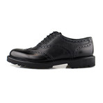Armani // Laced Leather Shoe // Black (US: 7)