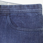 Brioni Stelvio Cashmere Blend Denim // Blue (28WX33L)