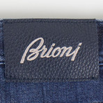 Brioni Stelvio Cashmere Blend Denim // Blue (28WX33L)