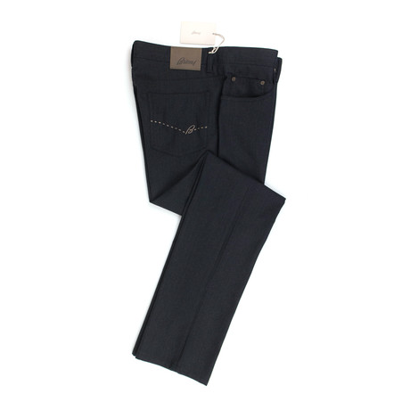 Brioni Livigno Slim Fit Wool Blend Denim // Black (28WX33L)