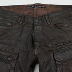 Ralph Lauren Black Label Waxed Slim Denim // Brown (28WX33L)