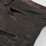 Ralph Lauren Black Label Waxed Slim Denim // Brown (28WX33L)