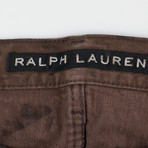 Ralph Lauren Black Label Waxed Slim Denim // Brown (28WX33L)