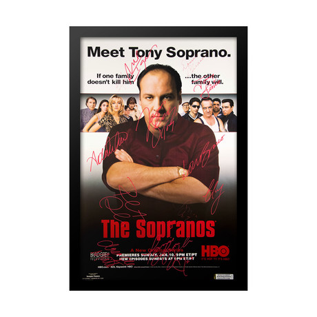 Signed Movie Poster // The Sopranos // Main Cast
