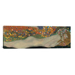 Sea Serpents, Detail IV // Gustav Klimt (60"W x 20"H x 0.75"D)