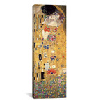 The Kiss, Cropped Vertical // Gustav Klimt (20"W x 60"H x 0.75"D)