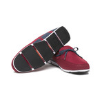 Breeze Lace Loafer // Deep Red + Navy + White (US: 8)