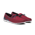 Breeze Lace Loafer // Deep Red + Navy + White (US: 8)