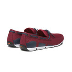 Breeze Lace Loafer // Deep Red + Navy + White (US: 11)