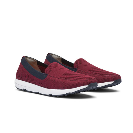 Breeze Leap Knit Penny // Deep Red + Navy (US: 7)