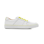 Sneaker Smooth Leather // White + Yellow (Euro: 40)