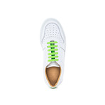 Sneaker Smooth Leather // White + Green (Euro: 42)