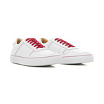 Sneaker Smooth Leather // White + Red (Euro: 41)