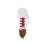 Sneaker Smooth Leather // White + Red (Euro: 40)