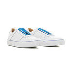 Sneaker Smooth Leather // White + Blue + Green (Euro: 45)