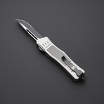 Drop Point Serrated Blade // Silver