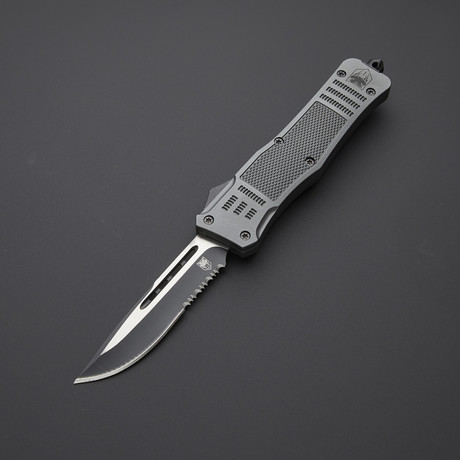 Drop Point Serrated Blade // Gray (Small)