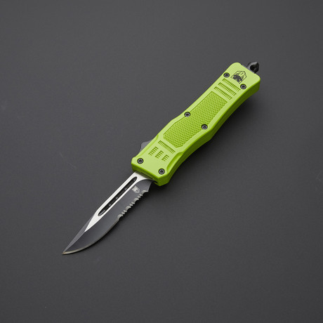 Drop Point Serrated Blade // Zombie Green