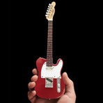 Blues Kings Set of 2 Miniature Guitars: BB King Signature Black Hollow Body Mini Guitar + Muddy Waters Licensed Fender™ Tele™ Mini Guitar