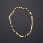 Hollow 10K Gold Thick Cuban Chain Necklace // 6.5mm (22")