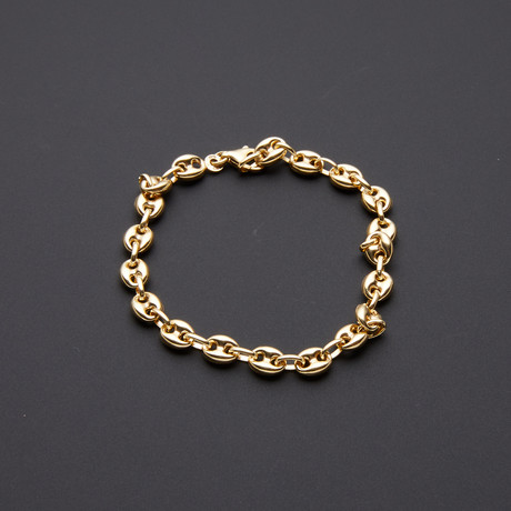 Heavyweight 6.5mm Puff Anchor Chain Bracelet