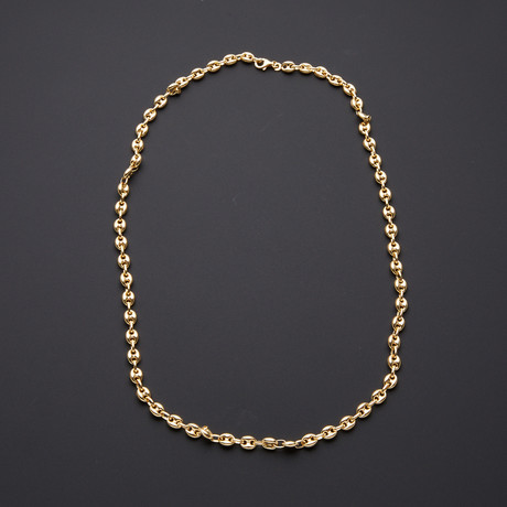 Heavyweight 6.5mm Puff Anchor Chain Necklace (24")