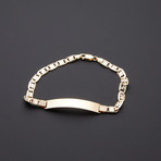 5.6mm Thick Diamond Cut Celestial ID Bracelet