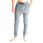 Mock Twist Joggers // Light Heather Gray (L)