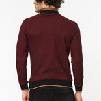 Quarter Zip Sweater // Burgundy (XL)