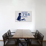 Never Run Alone // Dog is Good + Cat is Good (26"W x 18"H x 0.75"D)