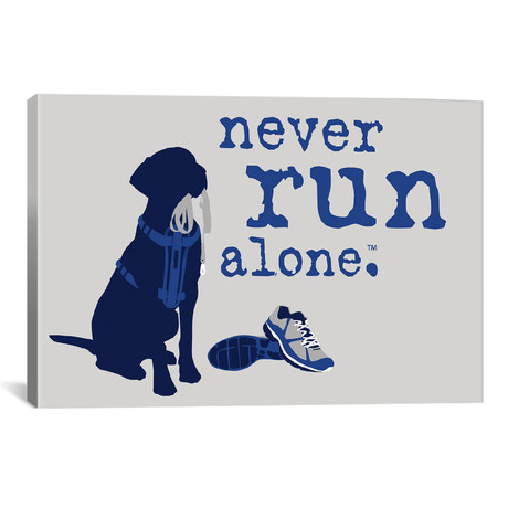 Never Run Alone // Dog is Good + Cat is Good (26"W x 18"H x 0.75"D)