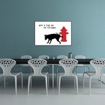 Leg Up On White // Dog is Good and Cat is Good (26"W x 18"H x 0.75"D)