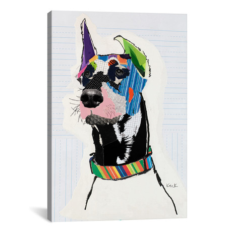 Doberman // Michel Keck (26"W x 18"H x 0.75"D)