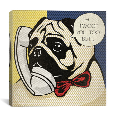 Pug Phone // Joanna Velasquez (18"W x 18"H x 0.75"D)