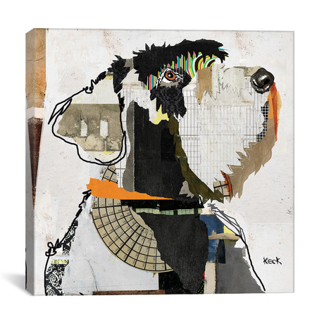 Schnauzer // Michel Keck (18"W x 18"H x 0.75"D)