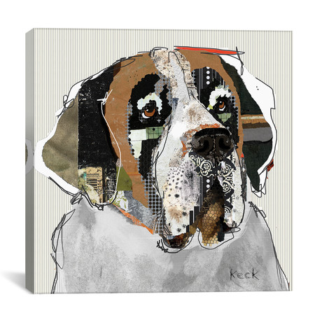 St. Bernard // Michel Keck (18"W x 18"H x 0.75"D)