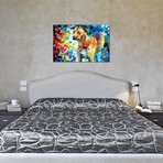 Dog III // Leonid Afremov (26"W x 18"H x 0.75"D)