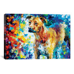 Dog III // Leonid Afremov (26"W x 18"H x 0.75"D)